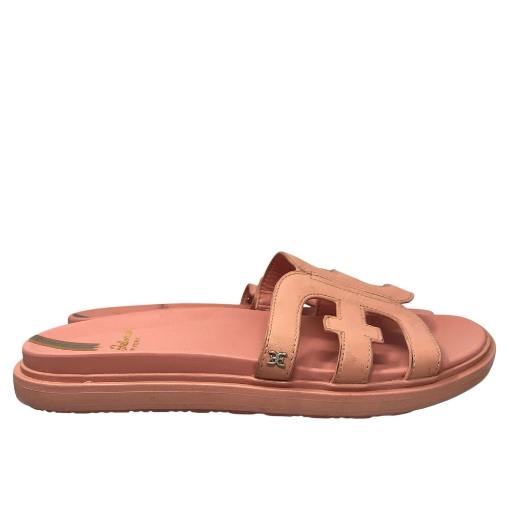 Sam Edelman Slide Sandals Womens 11 Pink Resort Valeri Coastal Beach Resortwear - Picture 4 of 14